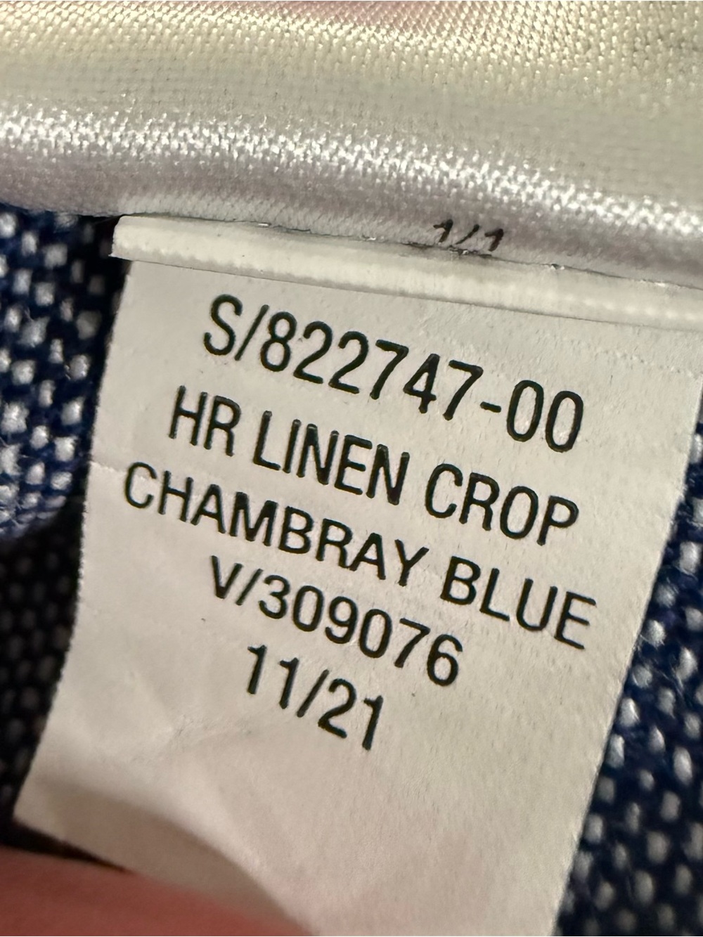 Old Navy NWT High-Waisted Cropped Linen-Blend Pants Chambray Blue - XXL - Picture 7 of 9